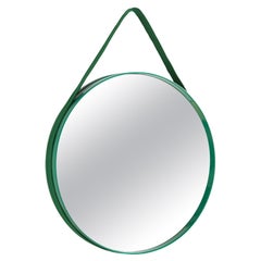 Strap Mirror No.2, D50 in Green Powder Coated Steel by Hay