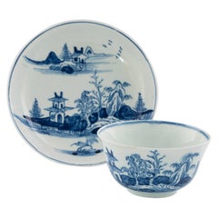 Vauxhall Porcelain Tea Bowl and Saucer 1755-60