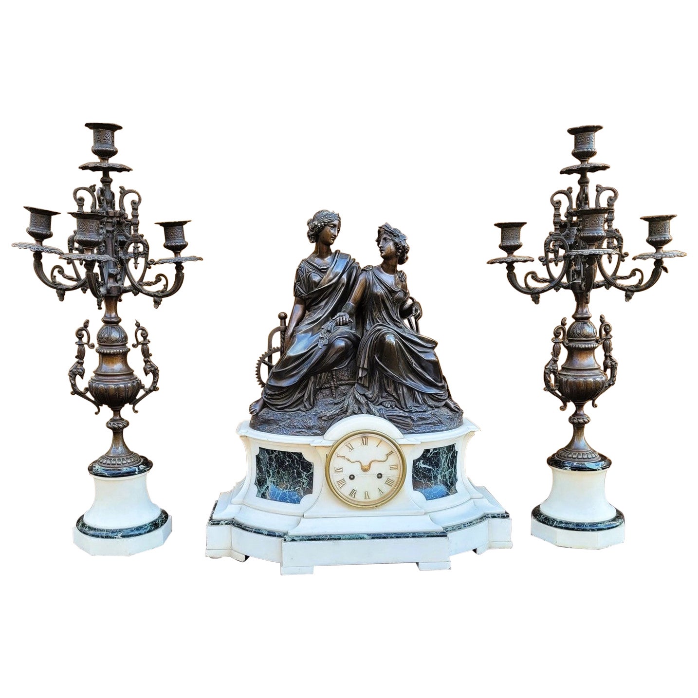 Moldura de bronce para chimenea, Agricultura e industria, Siglo XIX