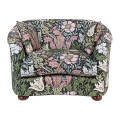 COMPTON Cotton Linen Vesper Loveseat - Onyx