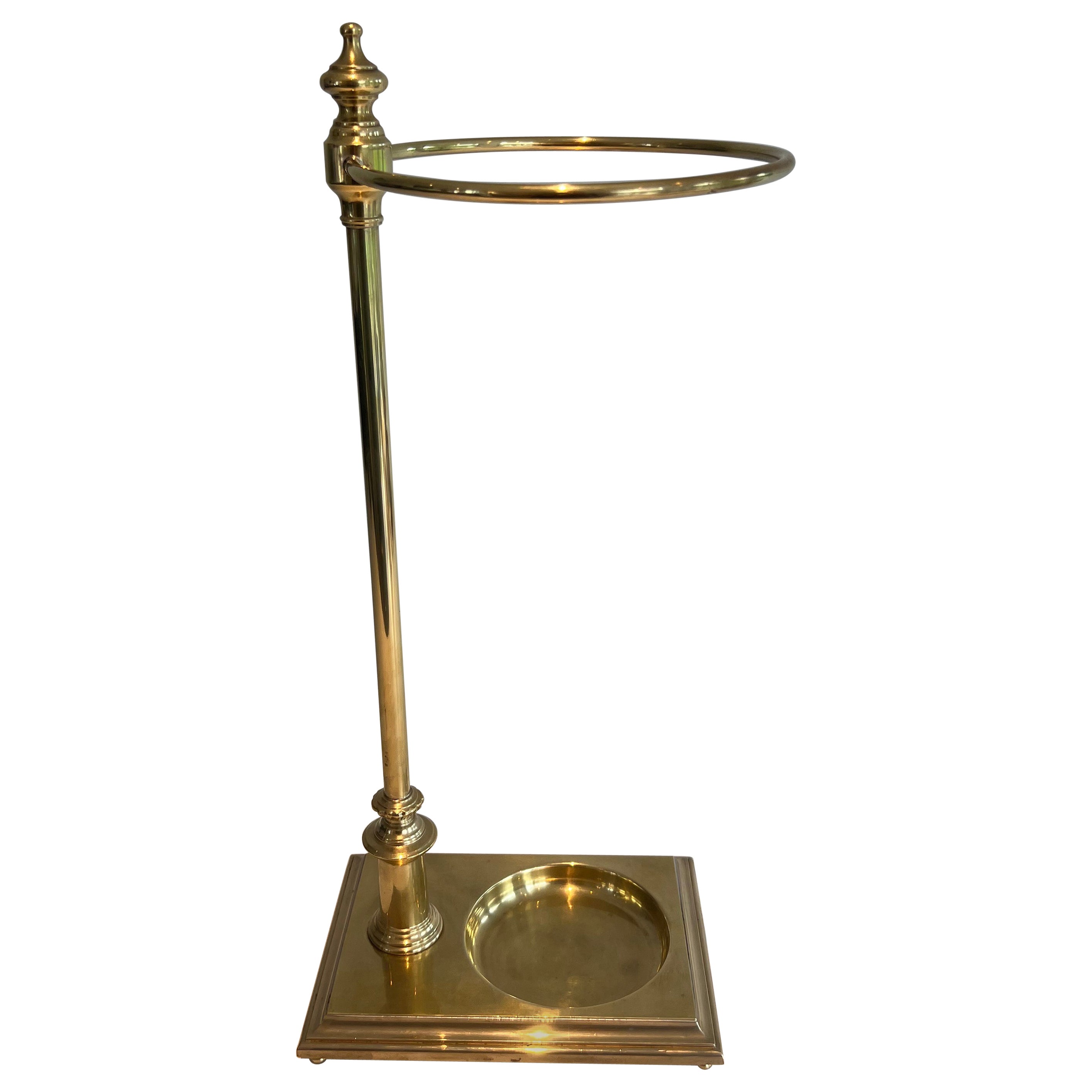 Neoclassical Style Brass Umbrella Stand