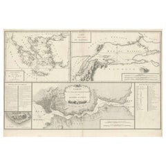 Map of Constantinople, Bosphorus, die Küsten Griechenlands und des Archipels, 1785
