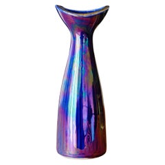 Antique Art Deco Iridescent Ceramic Vase - Made in England