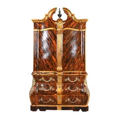Trouvailles Muebles Regencia Francesa Armoire Louis XV Faux Tortoise Shell