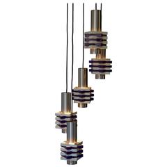 Mid-Century Modern Adjustable Light Fixture or Chandelier 1