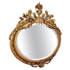 Eine außergewöhnliche Qualität Ende des 19. Jahrhunderts geschnitzt Giltwood und Gesso Spiegel