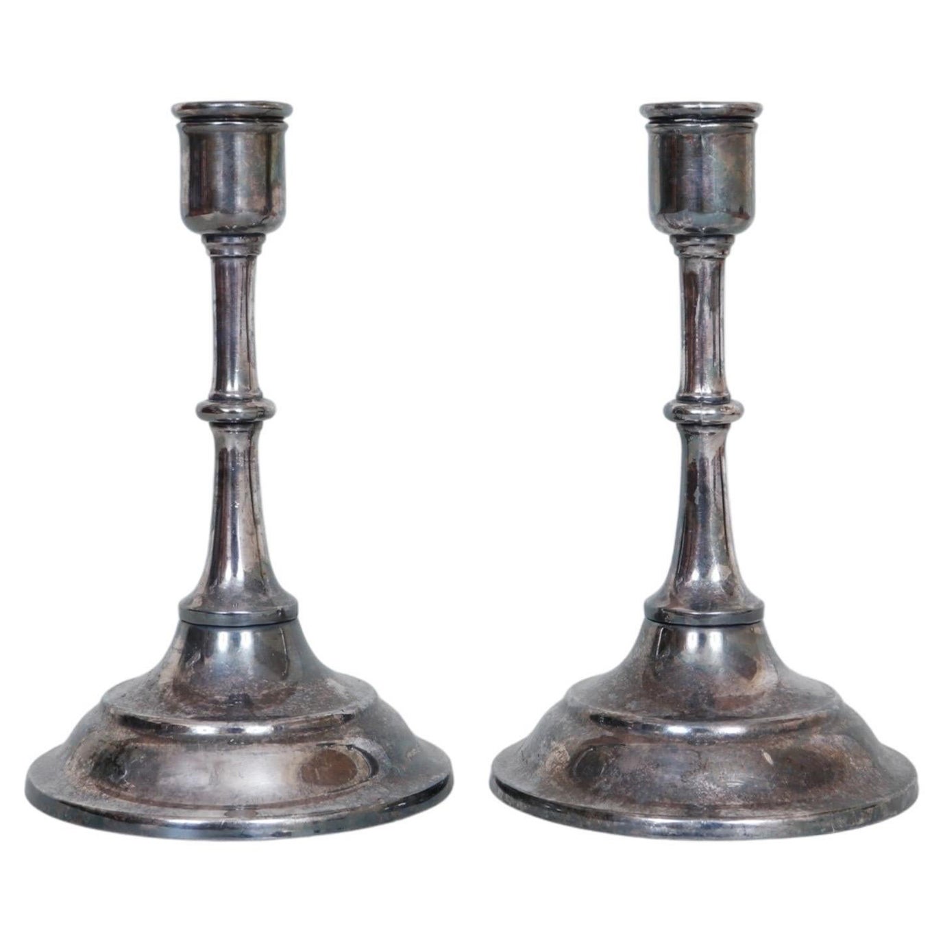 Towle Silverplate Candlestick Holders - a Pair