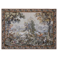 Herbstwinter, Französischer Wandteppich-Jacquard in Gobelins-Stickerei - 225lx160h - Nr. 1457