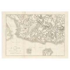 Circa 1802 Map of the Troad Region by Tardieu – From the Voyage de la Troade
