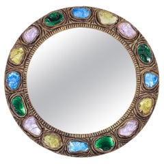 Vintage Creaciones Gobesso Murano Glass Mirror