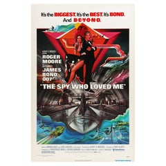 James Bond 'The Spy Who Loved Me' Original Vintage Movie Poster, American, 1977