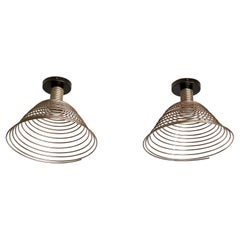 Angelo Mangiarotti, Pendentifs spiralés en acier, Italie, 1974