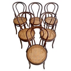 Thonet No 18 Cane & Bentwood Dining Chairs