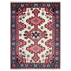 Tapis de sol ivoire Bohème sud-ouest Hand Made 3' 0" x 5' 0"