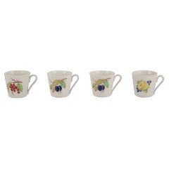 Danild/Lyngby, "Picnic". Four coffee cups. 1960s/1970s.