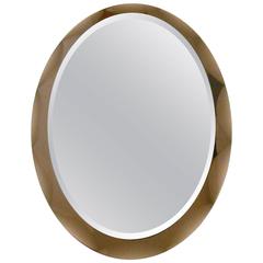 Galvorame Oval Mirror by Metalvetro