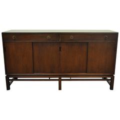Edward Wormley for Dunbar Mahogany Sliding Door Sideboard or Credenza Cabinet 3