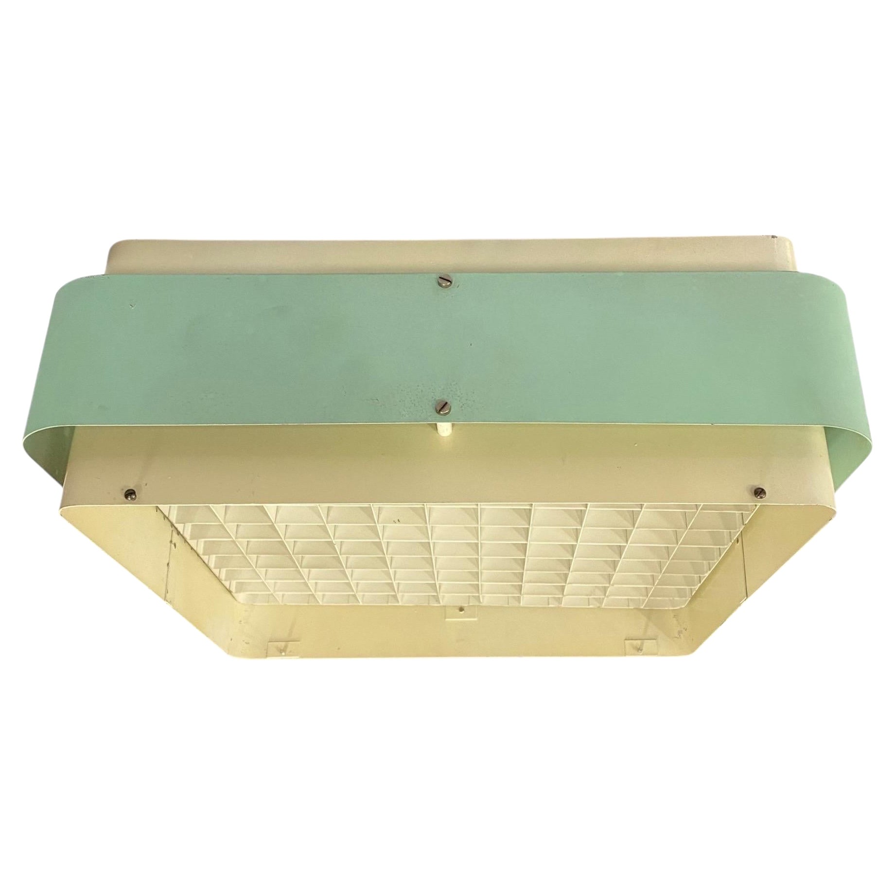 Rara lampada da soffitto "Starry Sky" Model. AE 37 in turchese e bianco, Itsu 1950s in vendita