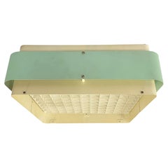 Rare "Starry Sky" Ceiling Lamp Model. AE 37 in Turqoise & White, Itsu 1950s