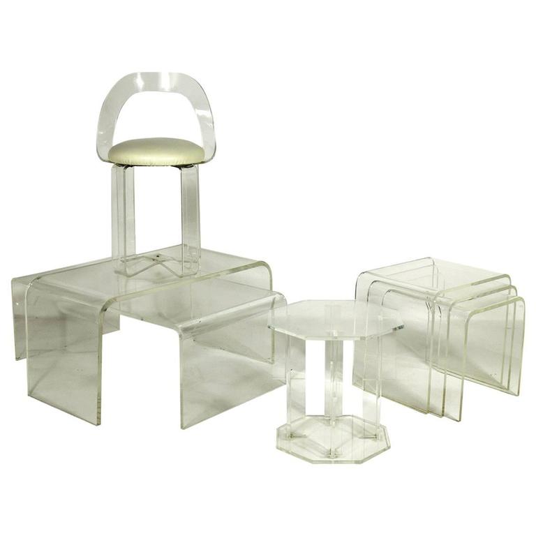Selection of Lucite Furniture at 1stdibs