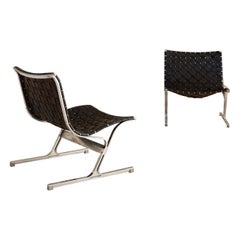 Midcentury pair of PLR1 chairs by Ross Little for ICF De Padova, Italy 1960