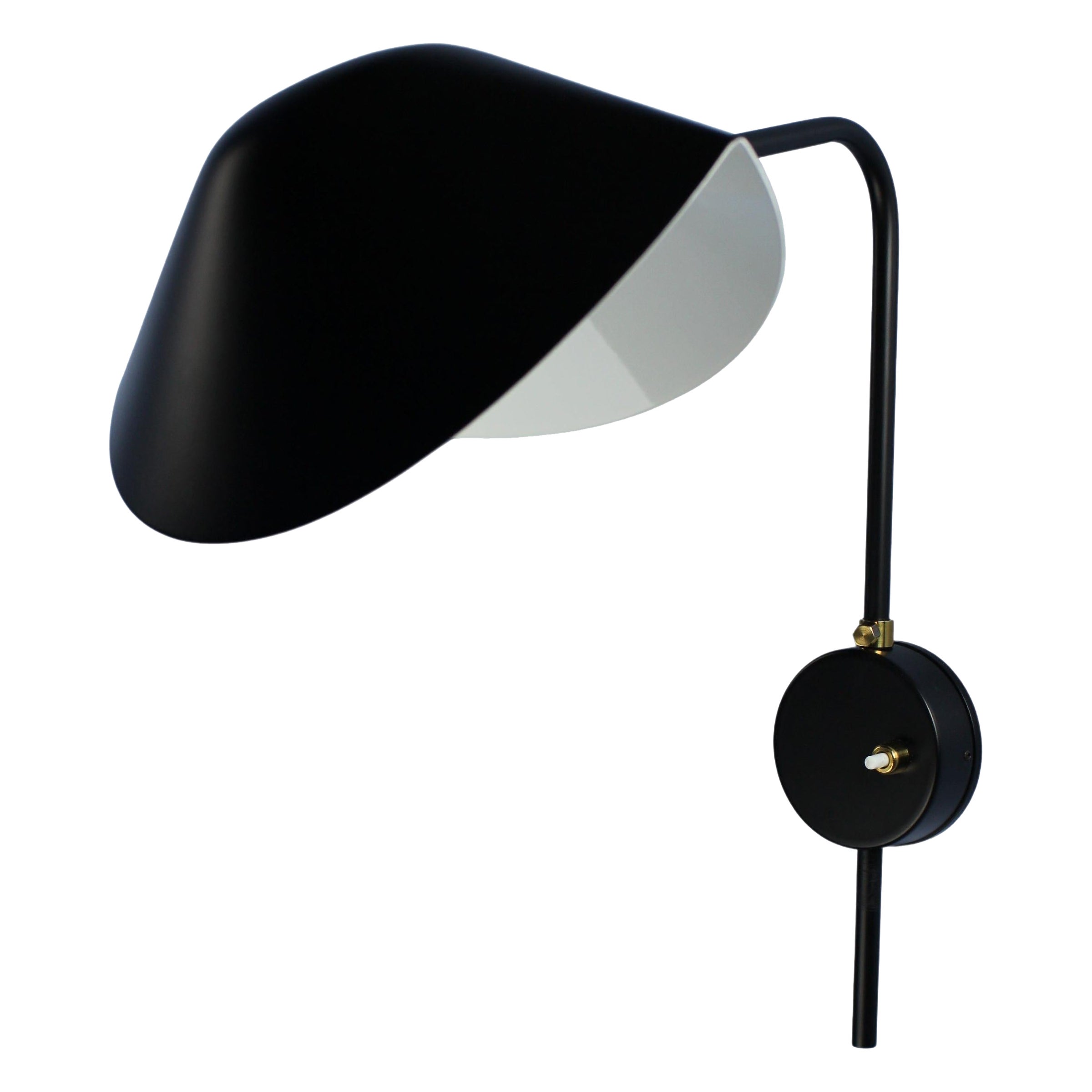 Serge Mouille - Sconce Antoni in nero - Omologazione UL - IN STOCK!