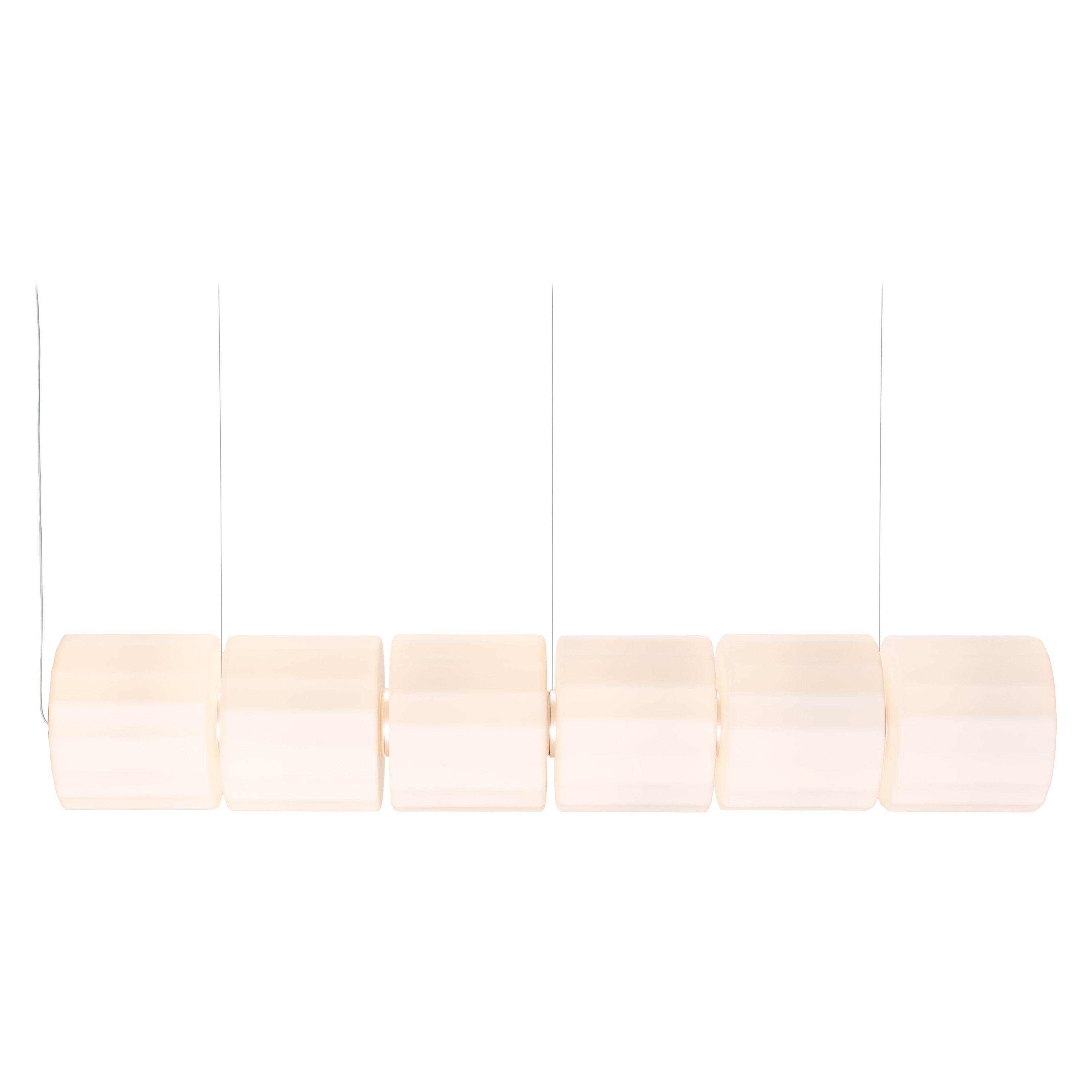 Lámpara Colgante Contemporánea 'Columna' 300 - 6, Horizontal, Marfil en venta