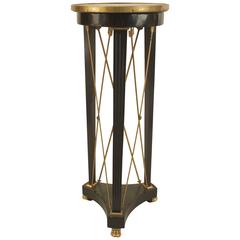1940s French Louis XVI Bronze-Trimmed Pedestal by Jansen 12