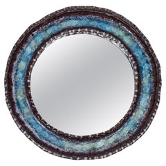 Irma Yourstone für Yourstone Keramik Blauer Kristallglas-Spiegel