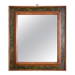 Italienischer Spiegel aus der Louis-XIV-Periode mit Kunstmarmor, frühes 1. Quartal 18.