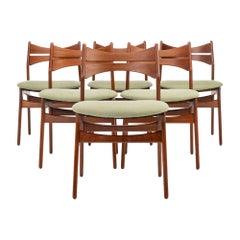 Chaises de salle à manger vintage par Erik Buch pour Christian Christensen Møbelfabrik, 1960s