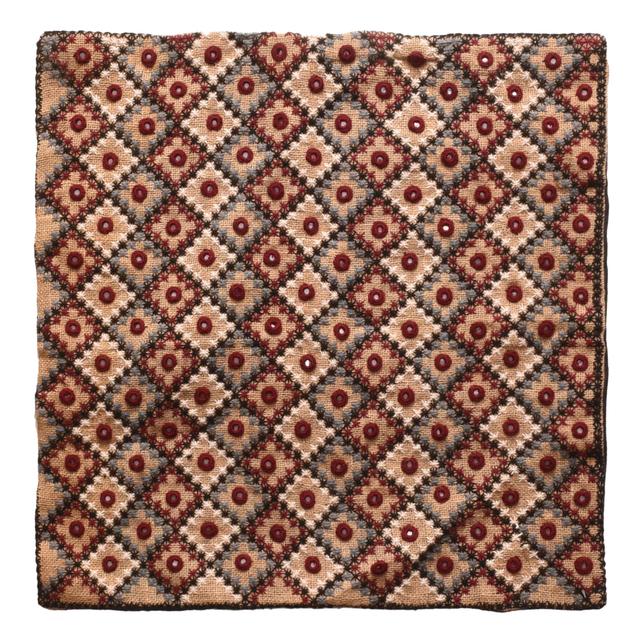 Vintage European Textile Rug 2'3'' x 2'3''