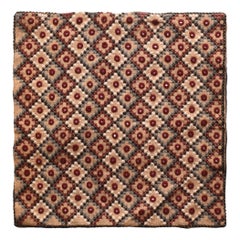 Vintage European Textile Rug 2'3'' x 2'3''