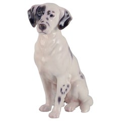 Bing & Grøndahl. Porcelain figurine of an English Setter. Rare figurine.