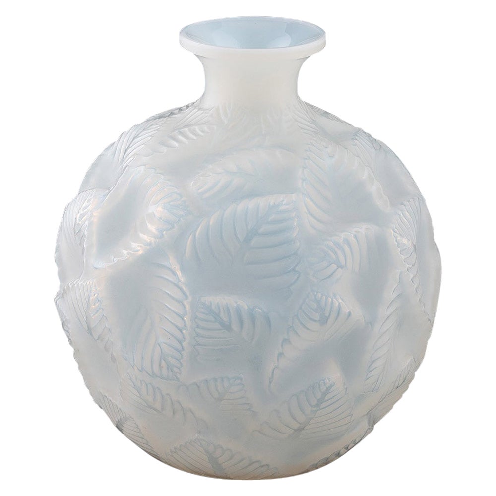 Rene Lalique Jarrón Ormeaux Diseñado 1926 - Marcilhac 984