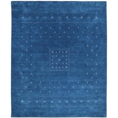 Bohemian Tribal Hand Made Blue Area Rug 10' 0" x 14' 0"