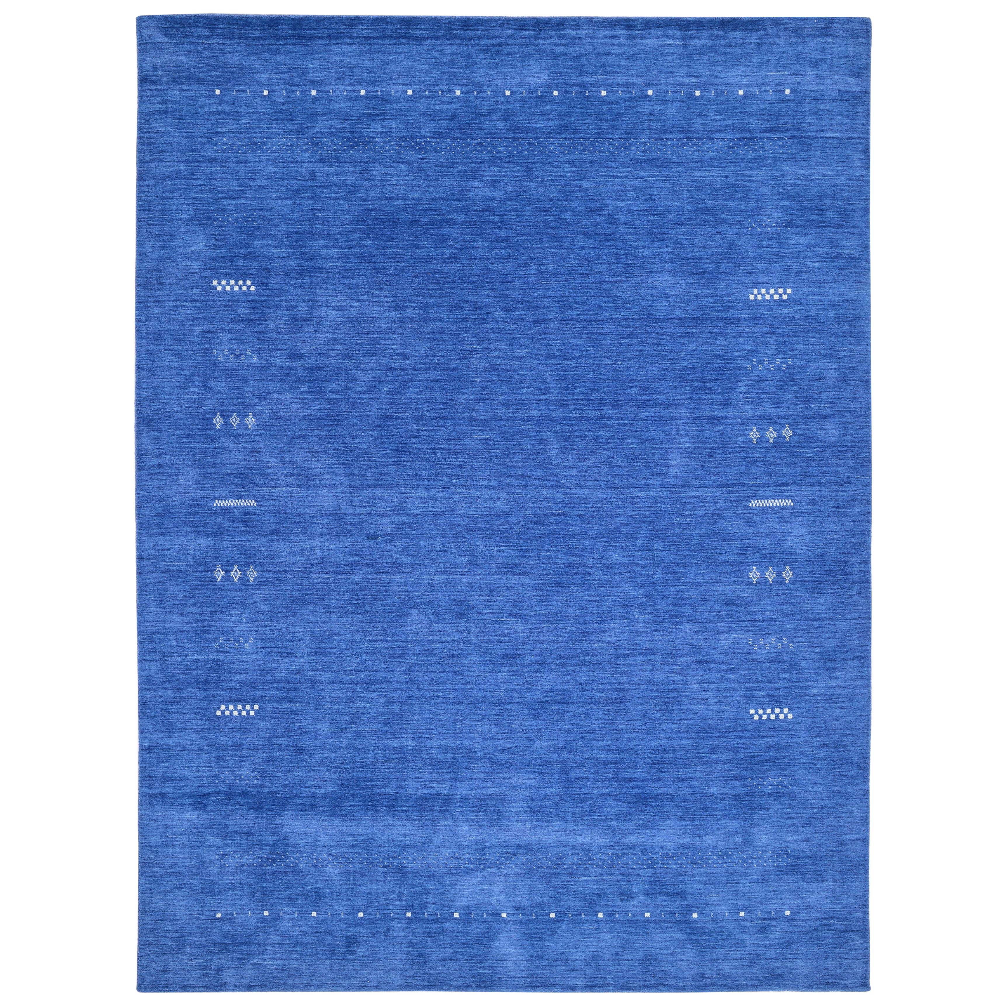 Bohemian Tribal Hand Made Navy Area Rug 5' 0" x 8' 0"