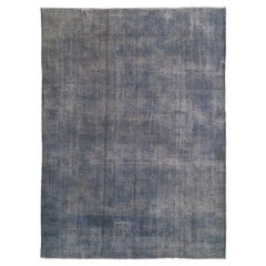 10x13 Ft Light Blue Handmade Turkish Large Area Rug, Modern Living Room Carpet