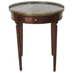 Early 19th Century French Bronze-Mounted Marble-Top Bouillette Table