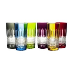 Bicchieri da bibita lunghi in cristallo 6 pezzi (11,8 fl oz) multicolore