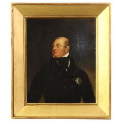 English Oil on Board Portrait