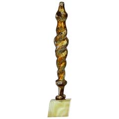 18th Century Italian Mecca Church Tassel on Calcite with Pearls