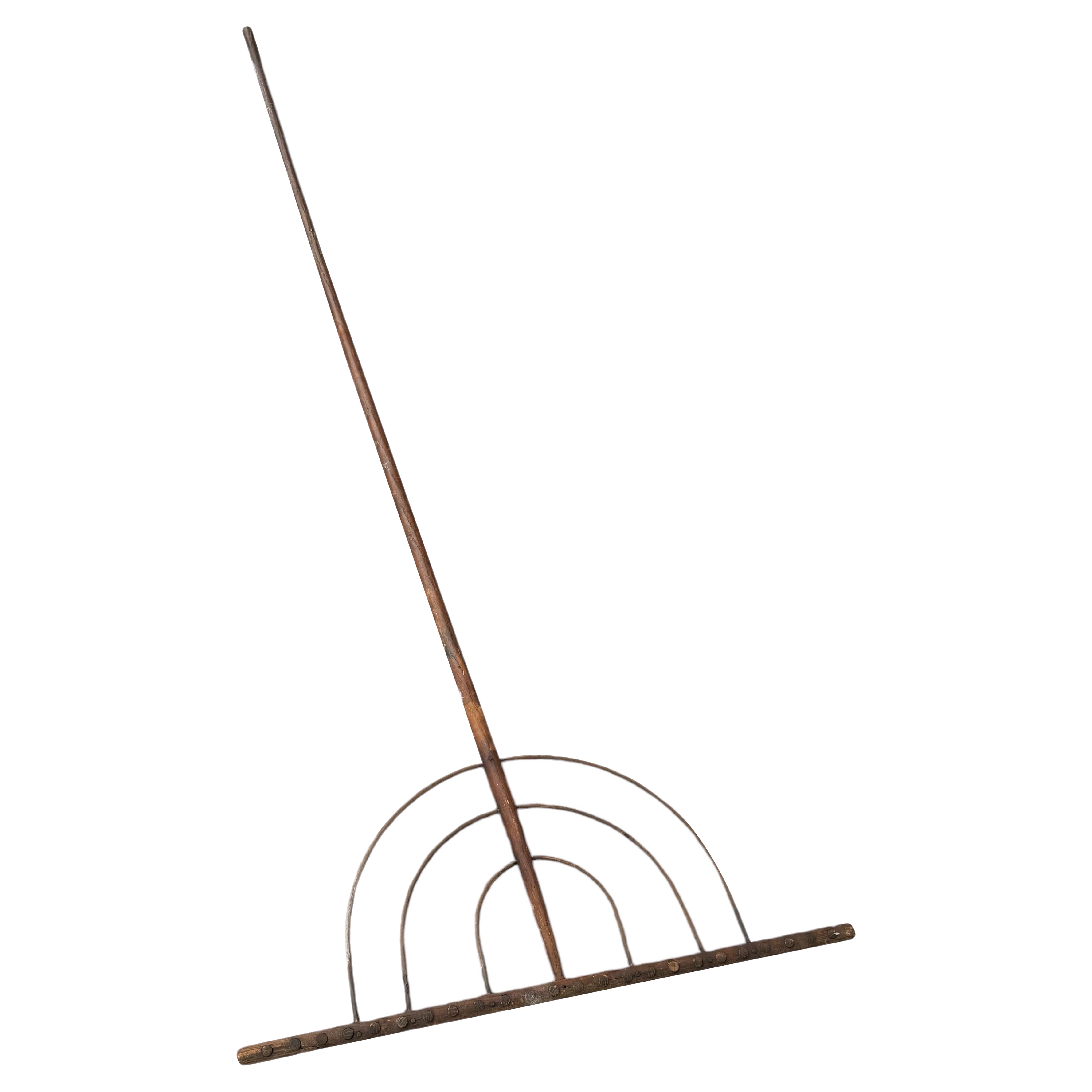 19th Century Wood Hay Rake