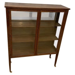Vintage Grand Rapids Bookcase and Chair Co. Glass Front Display Cabinet on Legs