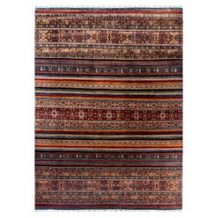 Bohemian Tribal Hand Knotted Wool Red Area Rug 8' 11" x 12' 2"