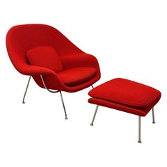 Eero Saarinen for Knoll “Womb” Lounge Chair and Ottoman
