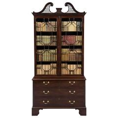 Early George III Chippendale Period Mahogany Bookcase 