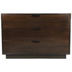 Harvey Probber Mahogany and Ebonized Wood Chest, USA, 1960