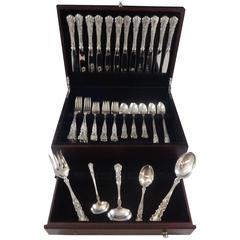 Antique Buttercup by Gorham Sterling Silver Flatware Set for 12 Dinner Size 65 Pieces