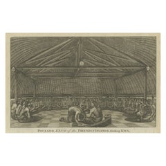 Poulaho, King of Tonga, Participating in a Kava Ceremony in the Friendly Islands